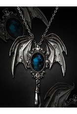 Restyle Gothic jewellery Steampunk jewellery -  Pendant and brooch in one Della Morte cyan - Restyle