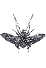 Restyle Gothic jewellery Steampunk jewellery -  Pendant with necklace Occult Beetle