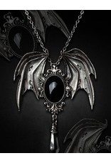 Restyle Gothic jewellery Steampunk jewellery -  Gothic-Victorian Pendant and Brooch in one Della Morte (black)