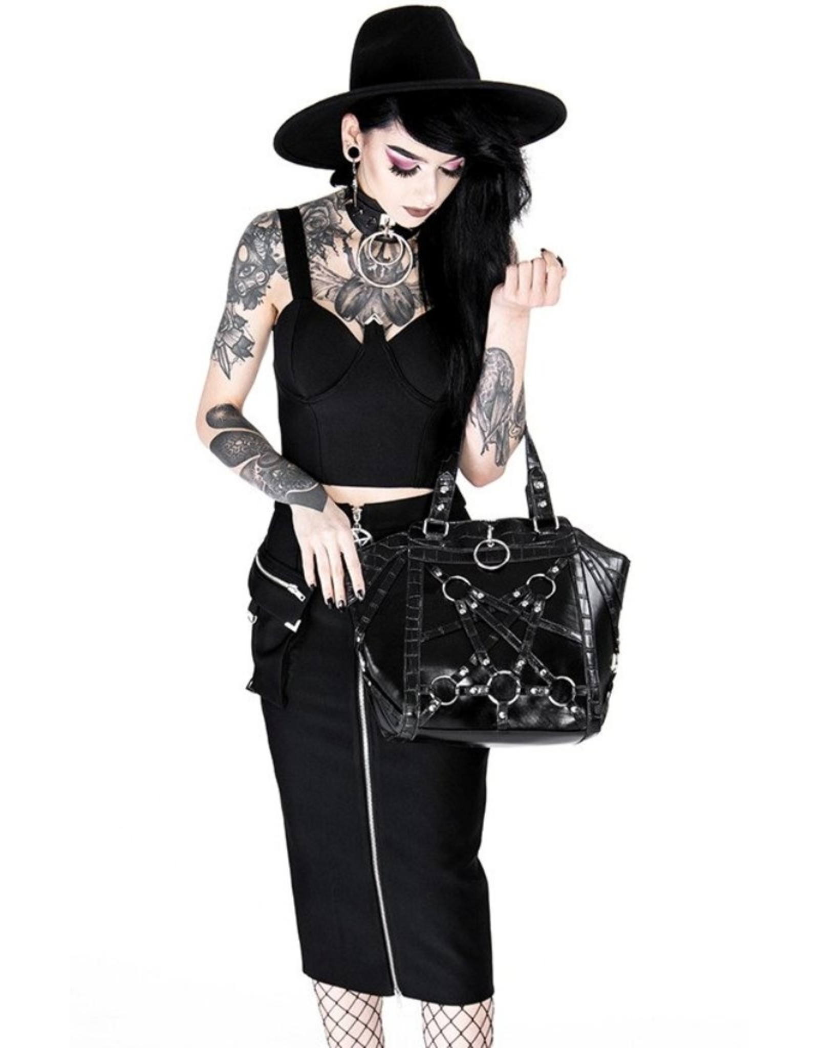 Restyle Gothic bags Steampunk bags - Gothic shopper Crocodile Tears - Restyle