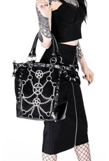 Restyle Gothic tassen Steampunk tassen - Gothic Shopper met Kettingen en Pentagrammen Restyle