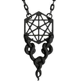Restyle Necklace with Snakes  Sacred Snakes (black) - Restyle