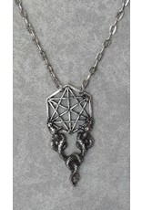 Restyle Gothic jewellery Steampunk jewellery - Necklace  Sacred Snakes (silver colored) - Restyle