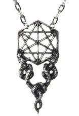 Restyle Gothic jewellery Steampunk jewellery - Necklace  Sacred Snakes (silver colored) - Restyle