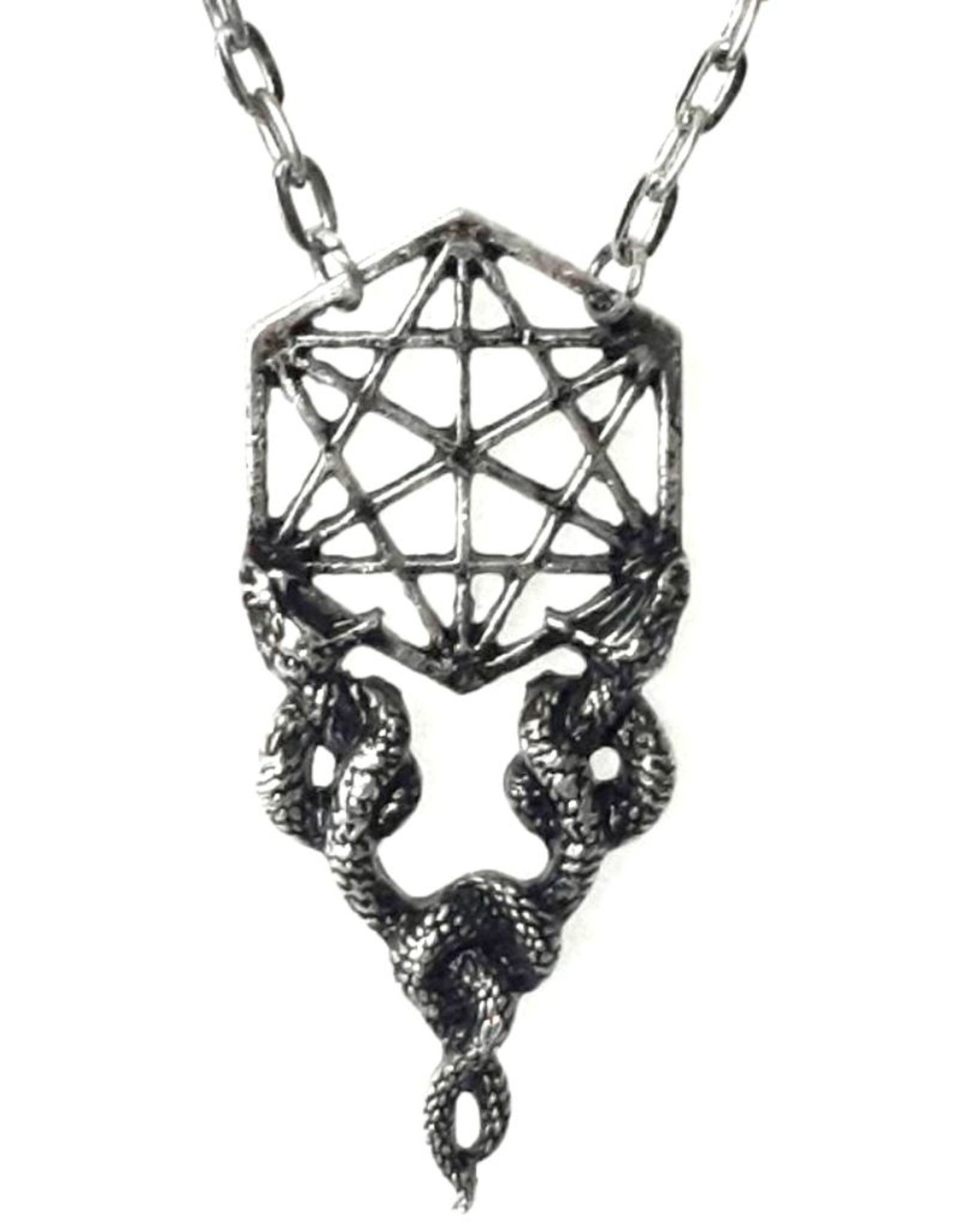 Restyle Gothic jewellery Steampunk jewellery - Necklace  Sacred Snakes (silver colored) - Restyle