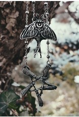 Restyle Gothic jewellery Steampunk jewellery - Necklace with pendant Broom pentagram - Restyle