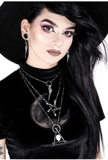 Restyle Gothic jewellery Steampunk jewellery - Necklace with pendant Broom pentagram - Restyle