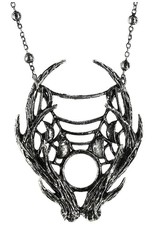 Restyle Gothic jewellery Steampunk jewellery -  Moon phase necklace 3D Moon Antler - Restyle