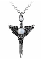 Alchemy Gothic and  spiritual accessories - Wolverine Moon pendant and necklace Alchemy