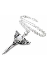 Alchemy Gothic and  spiritual accessories - Wolverine Moon pendant and necklace Alchemy