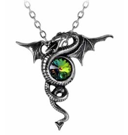 Alchemy Anguis Aeternus Draak ketting  met kristal - Alchemy