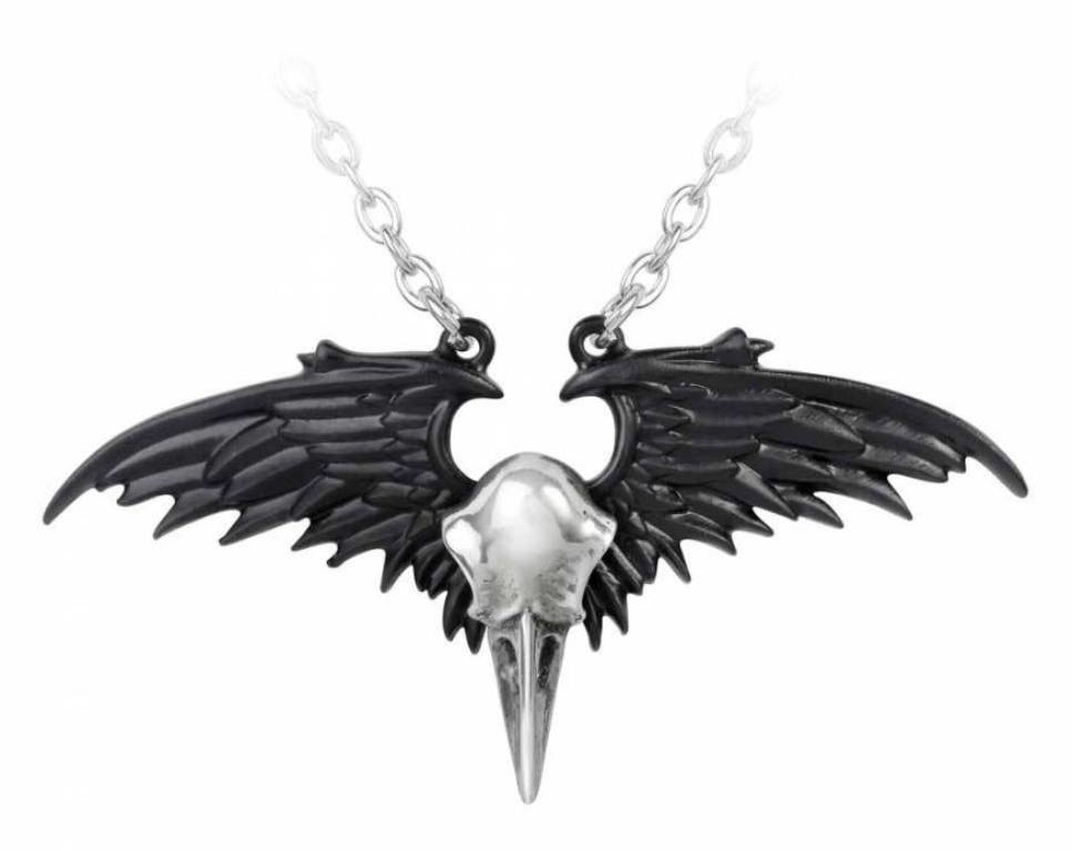 Alchemy Gothic: Black Raven pendant