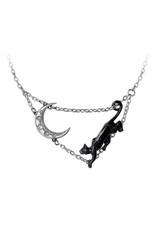 Alchemy Jewellery -   Minnaloushe the Cat and the Moon necklace  - Alchemy