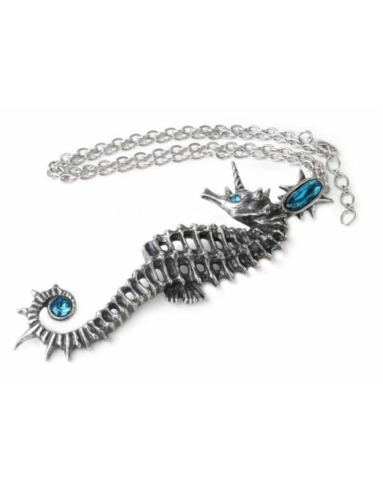 Alchemy Gothic jewellery Steampunk jewellery - Pendant Aequicorn (Seahorse Horn) - Alchemy