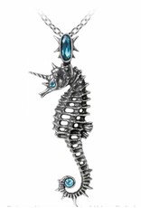 Alchemy Gothic jewellery Steampunk jewellery - Pendant Aequicorn (Seahorse Horn) - Alchemy