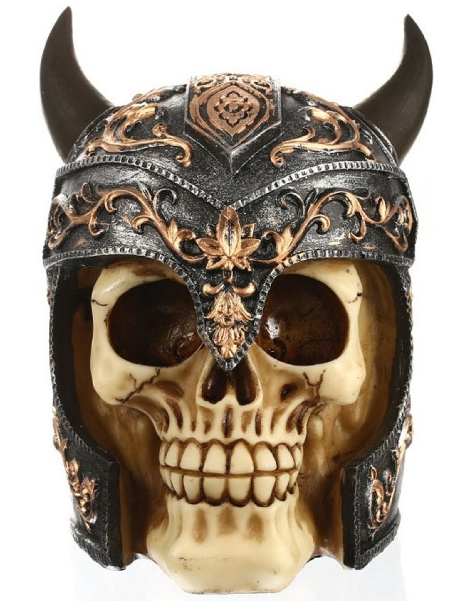 Dark Desire Gothic accessoires - Schedel Viking Groot