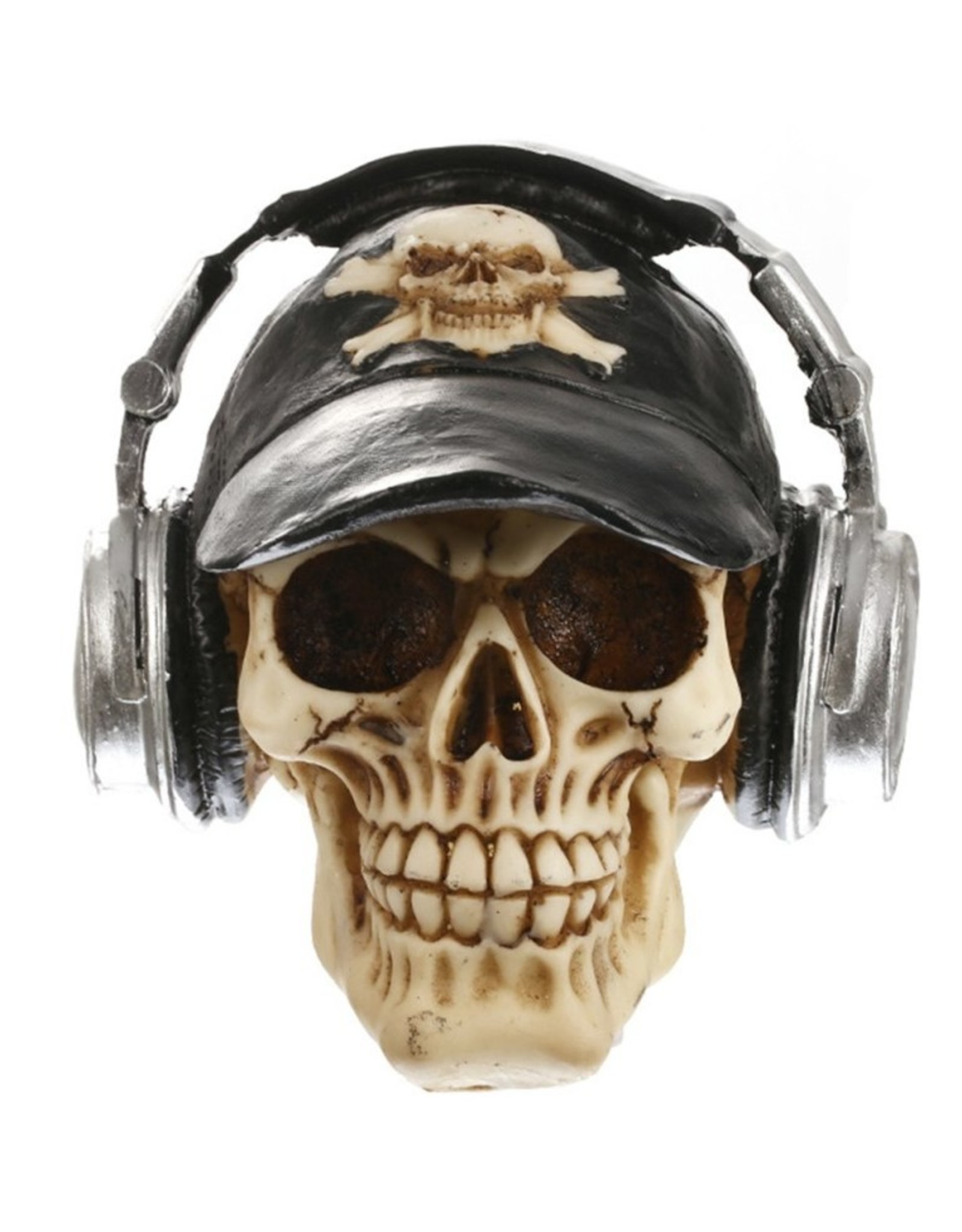 Dark Desire Gothic accessories - Skull with headphone