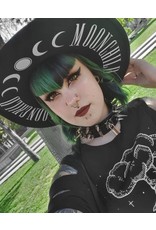 Restyle Gothic and Steampunk accessories - Hat with wide brim and Moon Phases - Moon Child