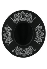 Restyle Gothic en Steampunk accessoires - Gothic Hoed met brede rand Fortune Teller Restyle