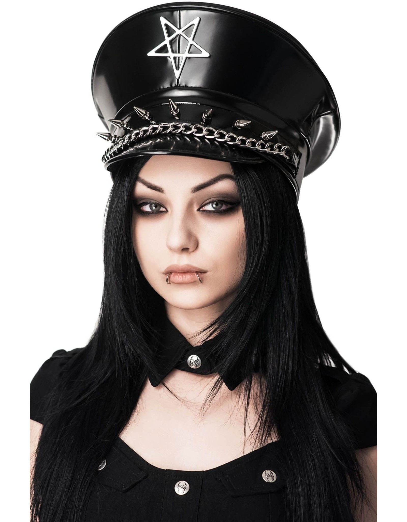 Killstar Gothic and Steampunk accessories -  Division SIXX Cap - KillStar