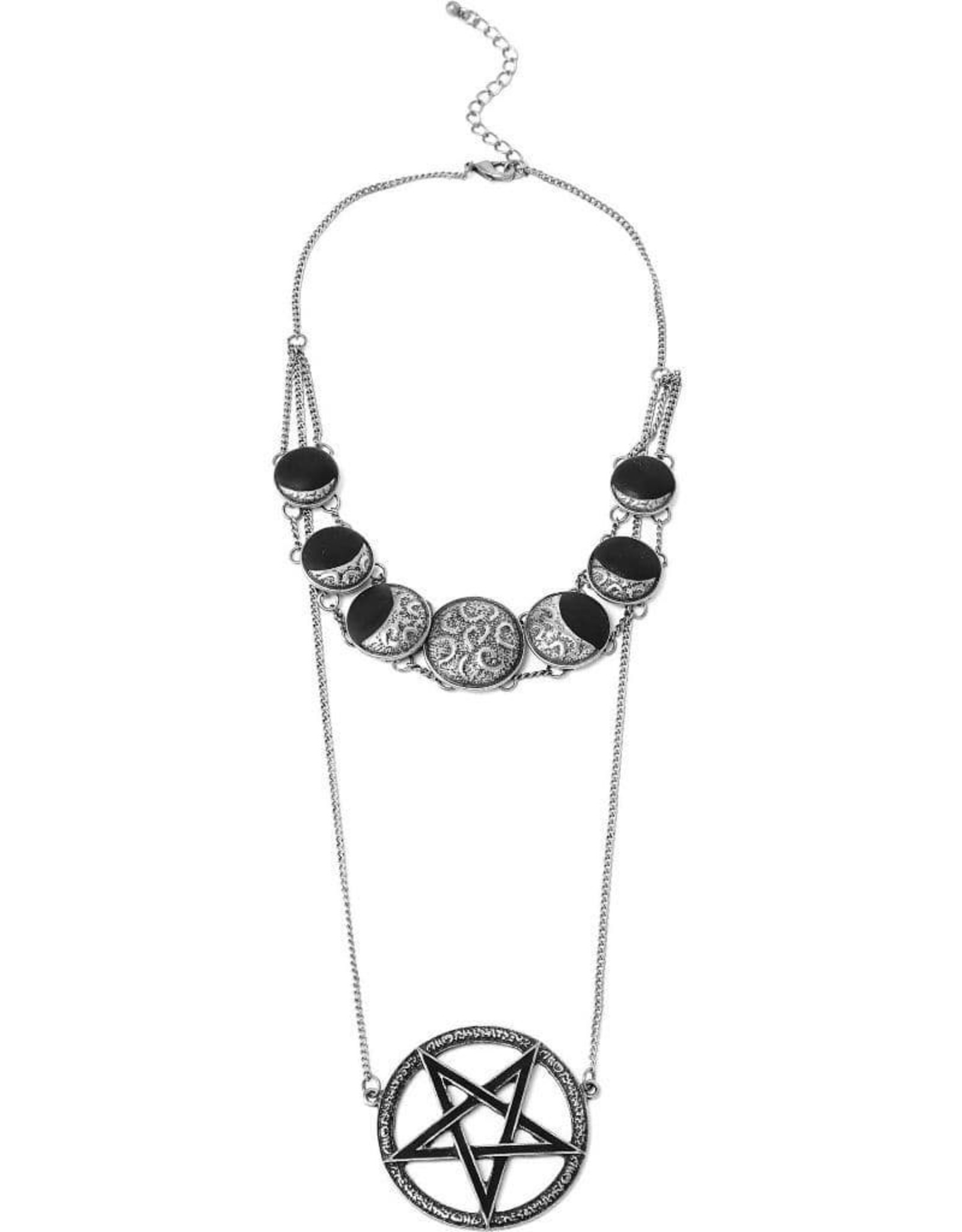 Killstar Gothic and Steampunk jewelry - Killstar Layer necklace Phases