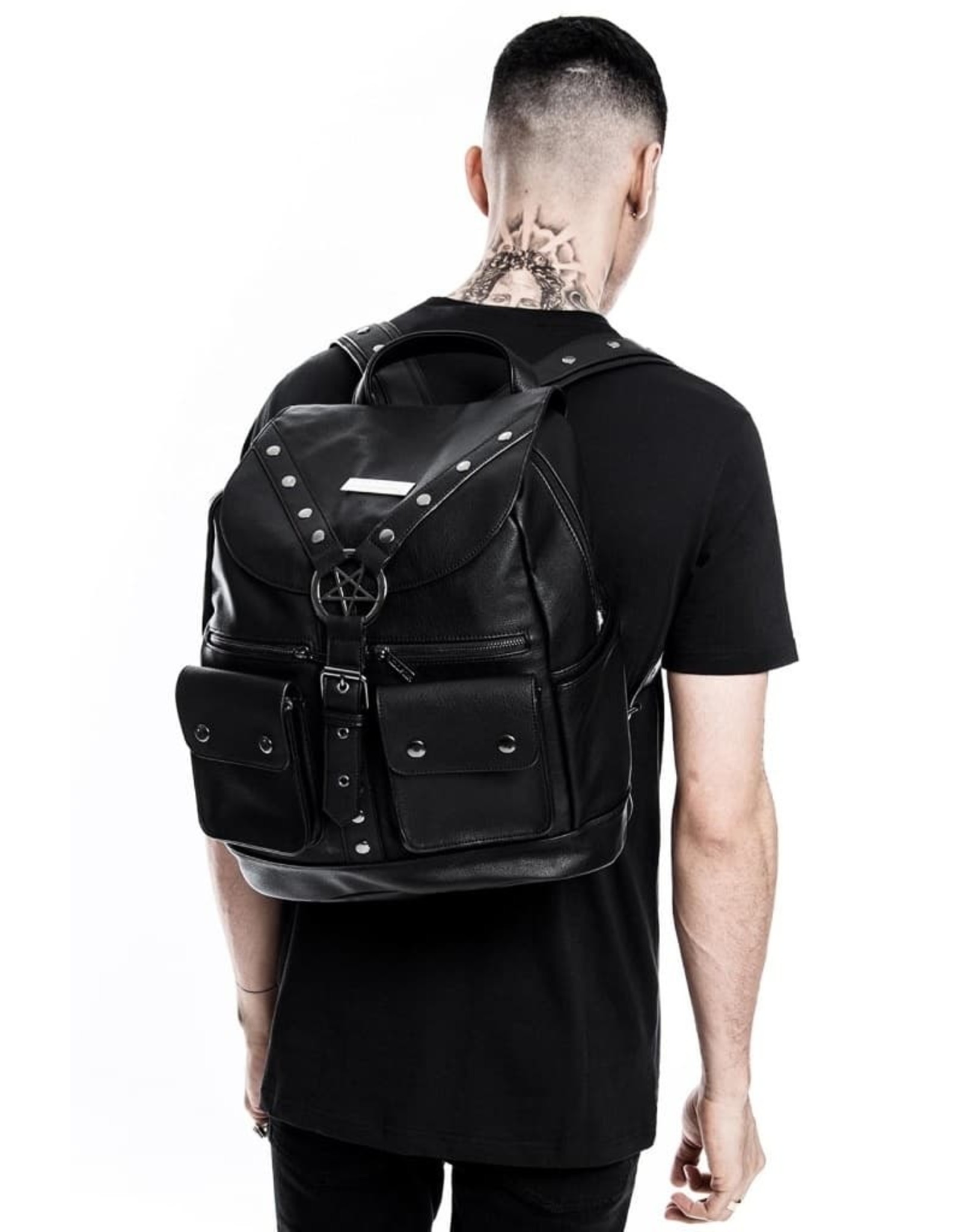 Killstar Gothic bags Steampunk bags - Killstar backpack Ritual Ring Pentagram