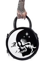 Killstar Gothic bags Steampunk bags - Killstar Luna Morte handbag round lacquer