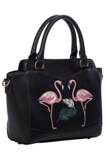 Banned Retro tassen Vintage tassen - Banned Retro handtas Flamingo (zwart)