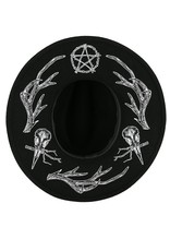 Restyle Gothic en Steampunk accessoires - Pagan Hoed met Gewei print Restyle