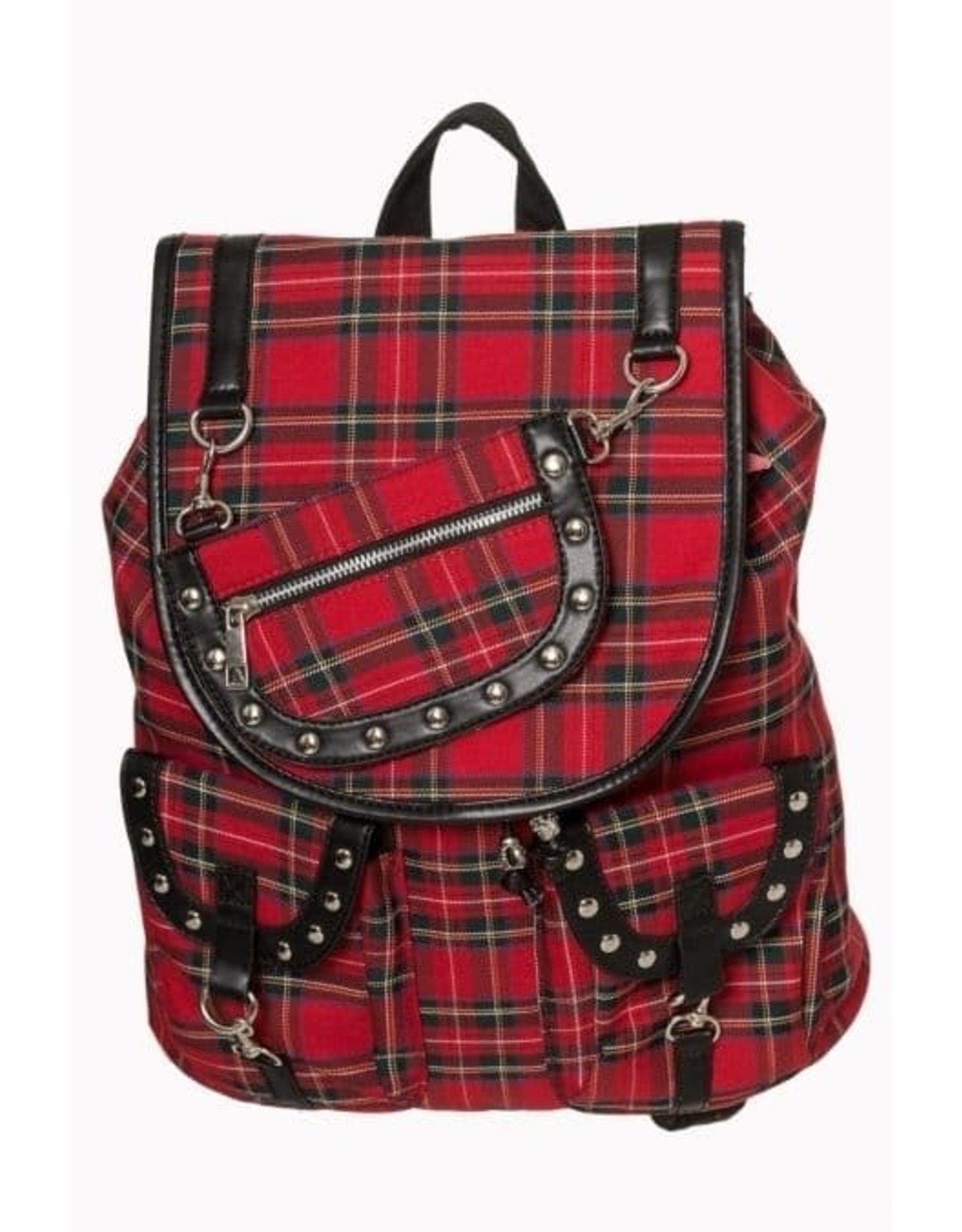 Banned Backpacks - Banned Backpack Tartan Red Yamy