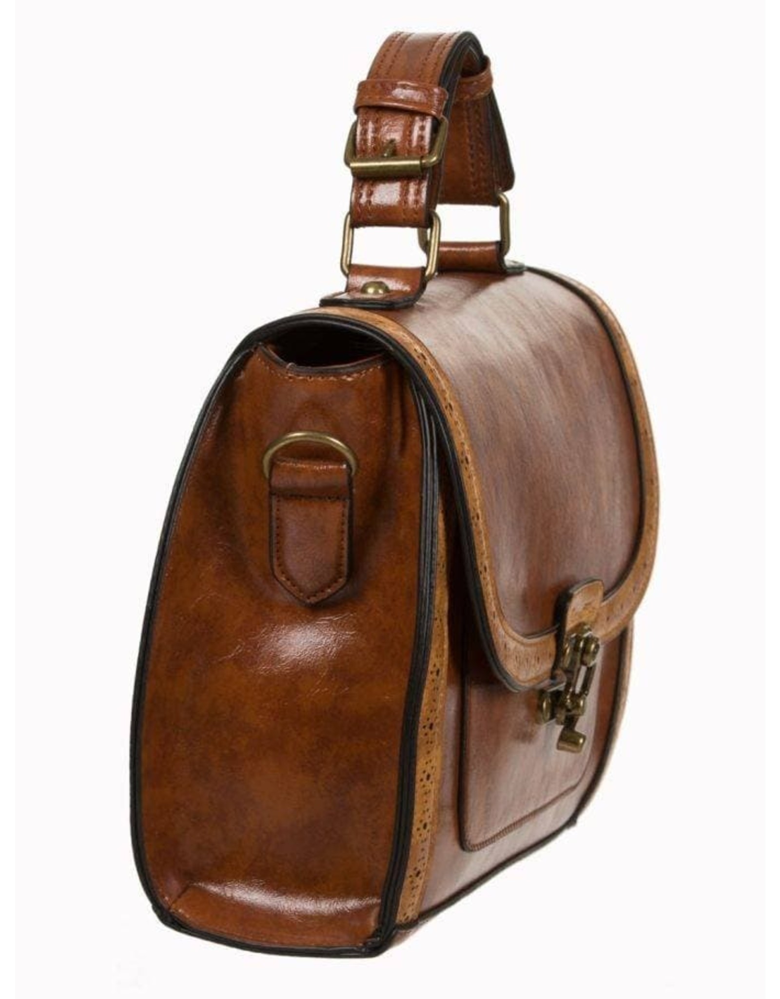 Banned Steampunk bags Gothic bags - Banned Stevie Steampunk Handbag (camel)