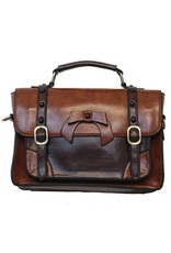 Retro Retro bags Vintage bags - Banned Retro hand bag with buckles en bow (l.coffee)