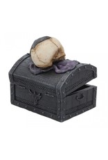 Alator Gothic and Steampunk accessories - Dark Shroud Bat & Skull Treasure Chest - Nemesis Now