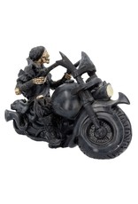 NemesisNow Collectables - Skelet op de Motor Screaming Wheels - Nemesis Now