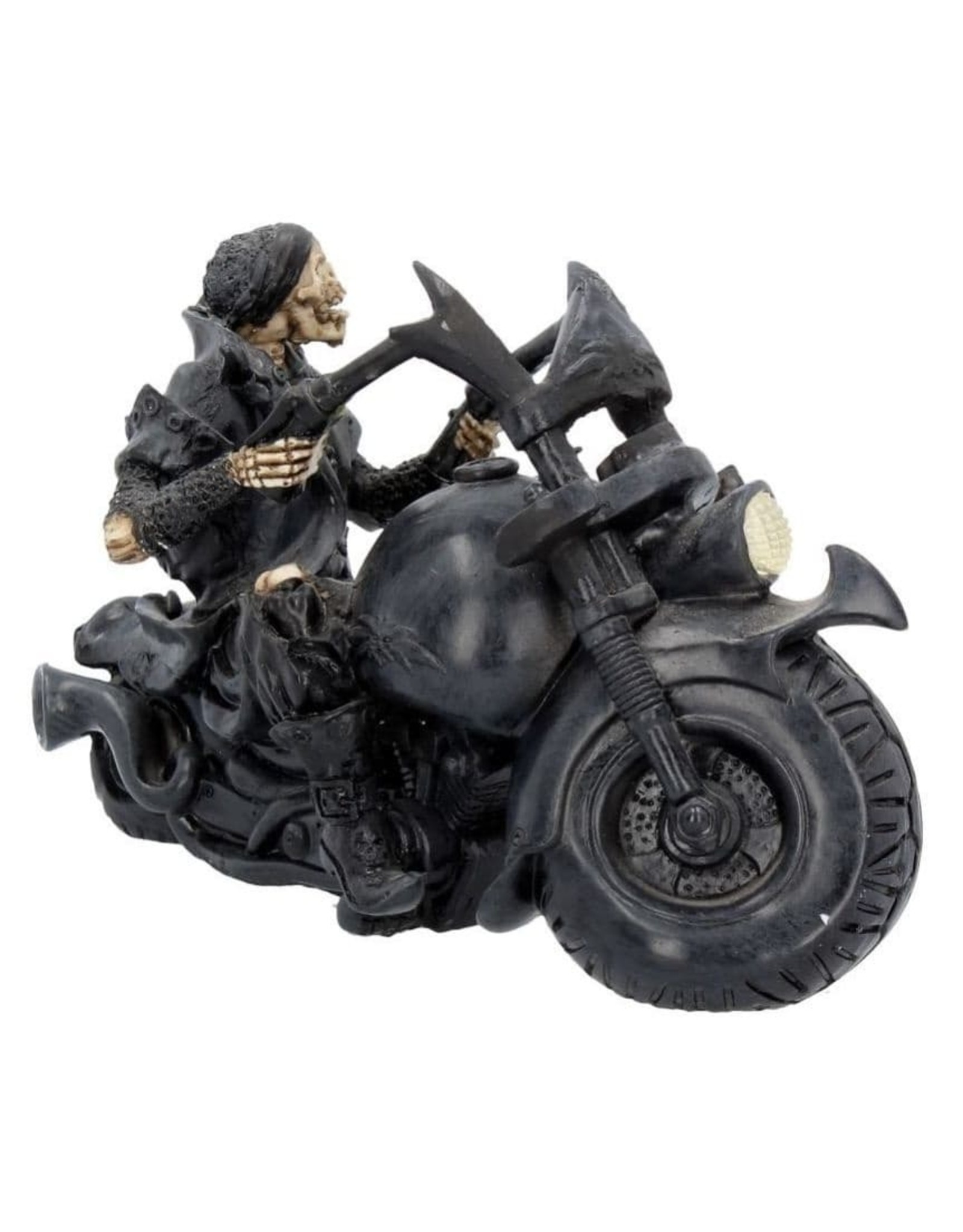 NemesisNow Collectables - Skelet op de Motor Screaming Wheels - Nemesis Now