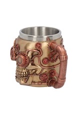 NemesisNow Bekers en kelken - Steampunk Drinkbeker Steaming Skull Nemesis Now