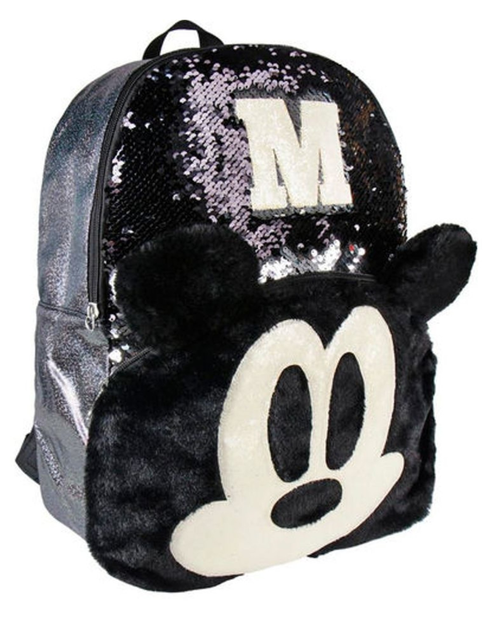 Disney Disney tassen - Disney Mickey rugzak met pailletten  40cm (zwart)