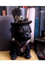 Alator Collectables - Steampunk Dog with top hat Cogsmiths - Nemesis Now