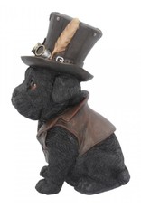 Alator Collectables - Steampunk Dog with top hat Cogsmiths - Nemesis Now