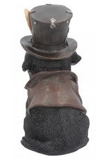 Alator Collectables - Steampunk Dog with top hat Cogsmiths - Nemesis Now