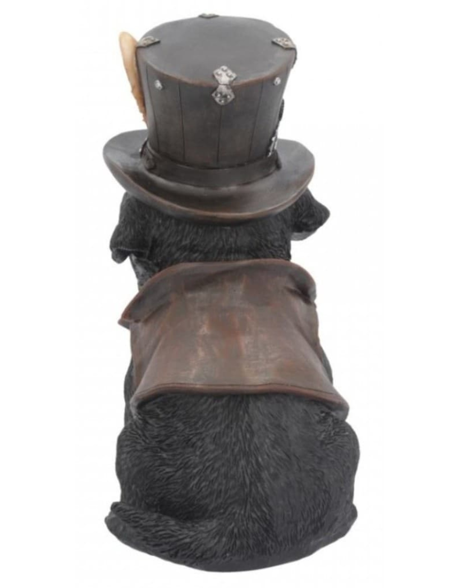 Alator Collectables - Steampunk Dog with top hat Cogsmiths - Nemesis Now