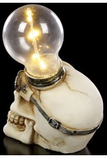 Alator Skulls - Steampunk Skull with light bulb Light Minded - Nemesis Now