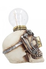 Alator Skulls - Steampunk Skull with light bulb Light Minded - Nemesis Now