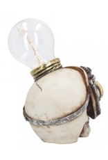 Alator Schedels - Steampunk Schedel met gloeilamp Light Minded - Nemesis Now