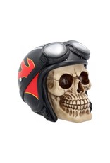 Alator Schedels - Schedel met Motorhelm Hell Fire - Nemesis Now