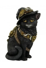 NemesisNow Collectables -  Steampunk Cat with Witch's Hat Clockwork Kitty - Nemesis Now