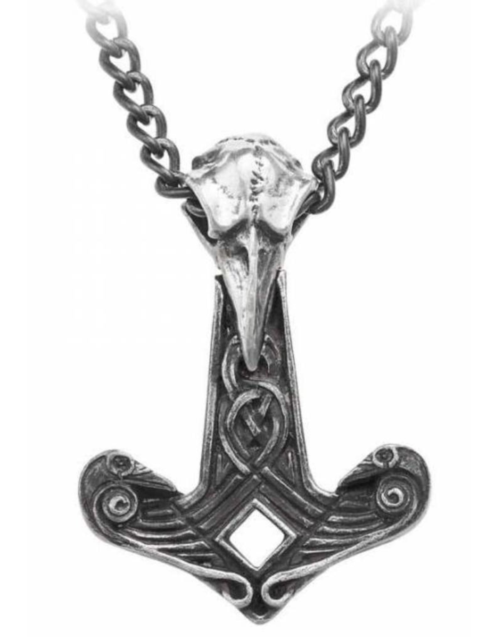 Alchemy Gothic jewellery Steampunk jewellery -  Alchemy RAVEN HAMMER Necklace Celtic