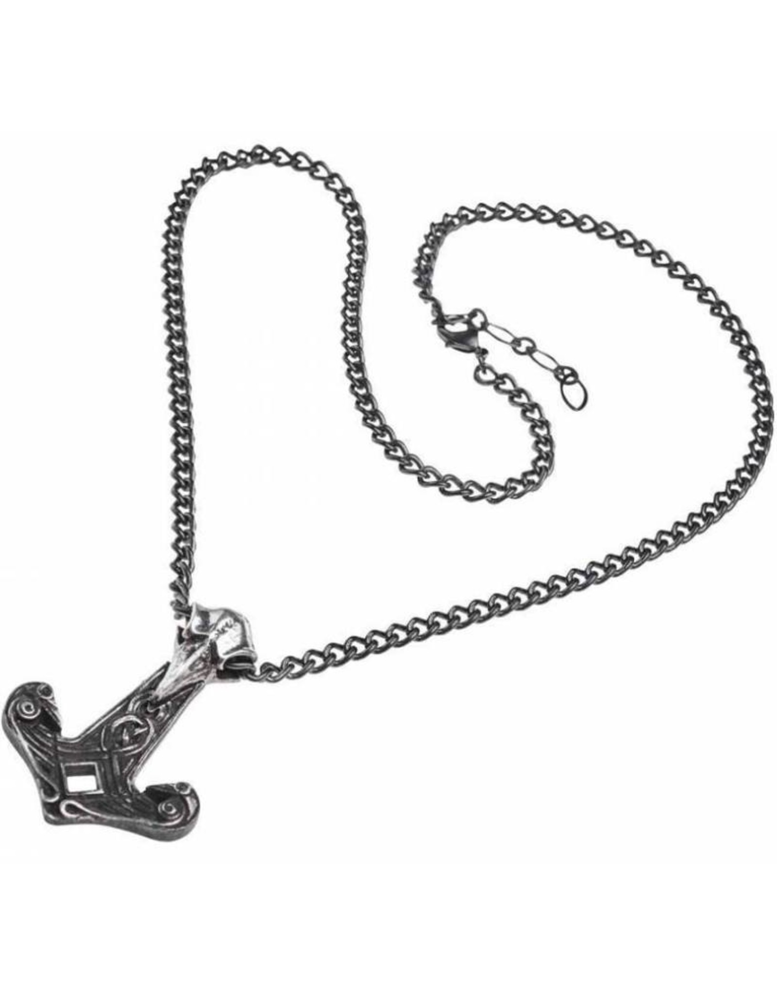 Alchemy Gothic jewellery Steampunk jewellery -  Alchemy RAVEN HAMMER Necklace Celtic