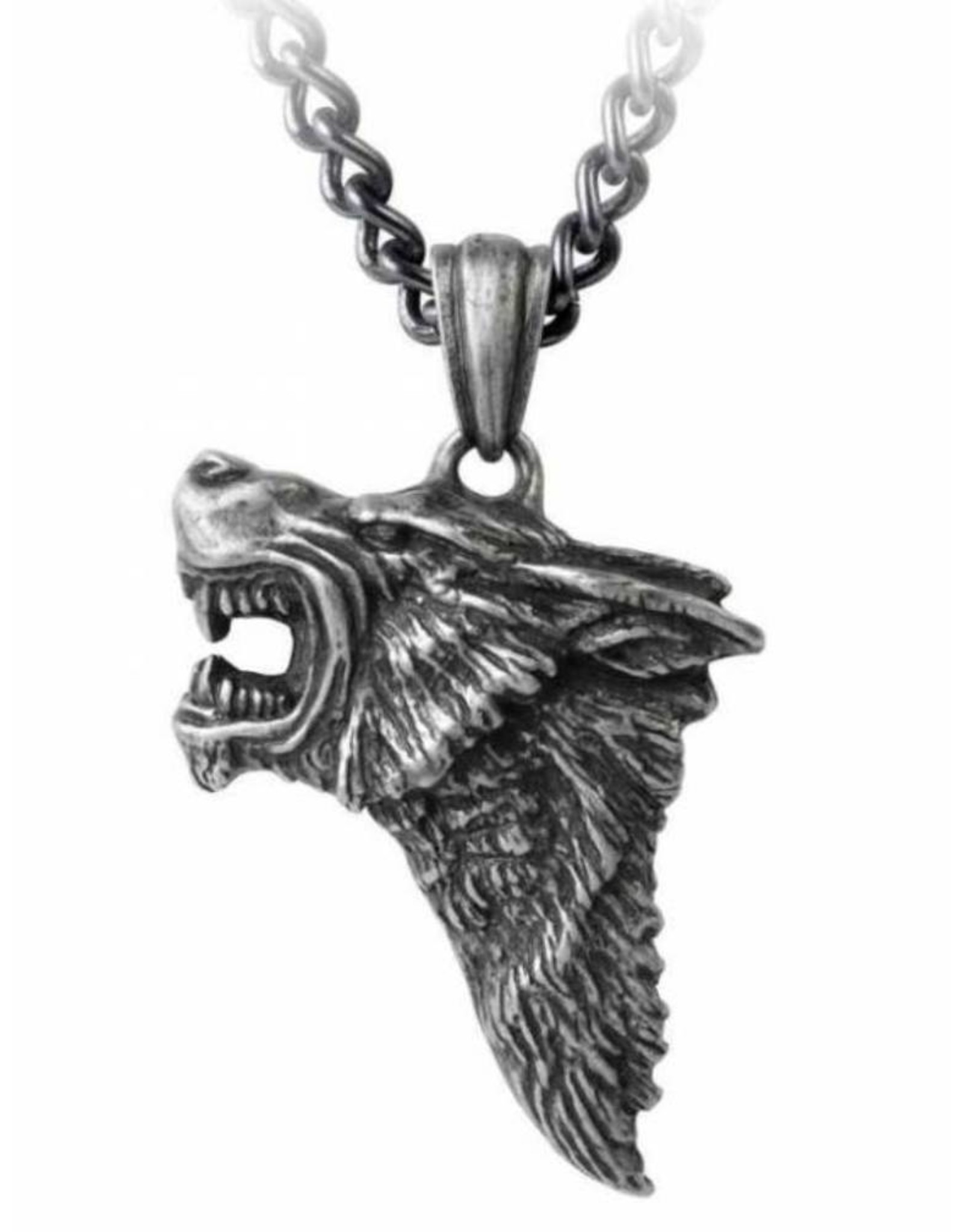 Alchemy Gothic accessories - Dark Wolf pendant and chain Alchemy