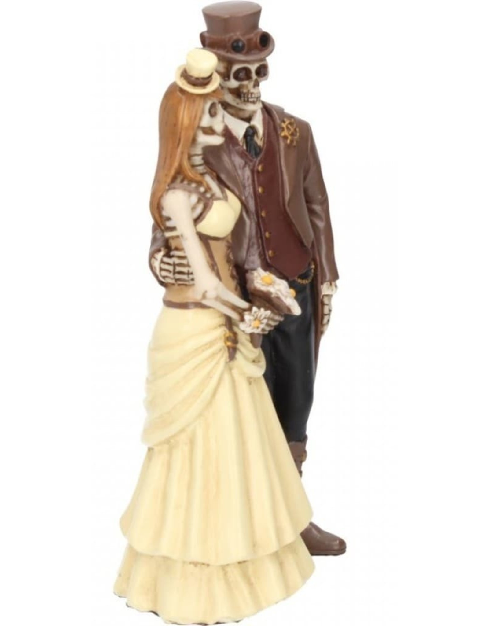 NemesisNow Collectables - Steampunk Skeletons Wedding Couple "I Do" - Nemesis Now